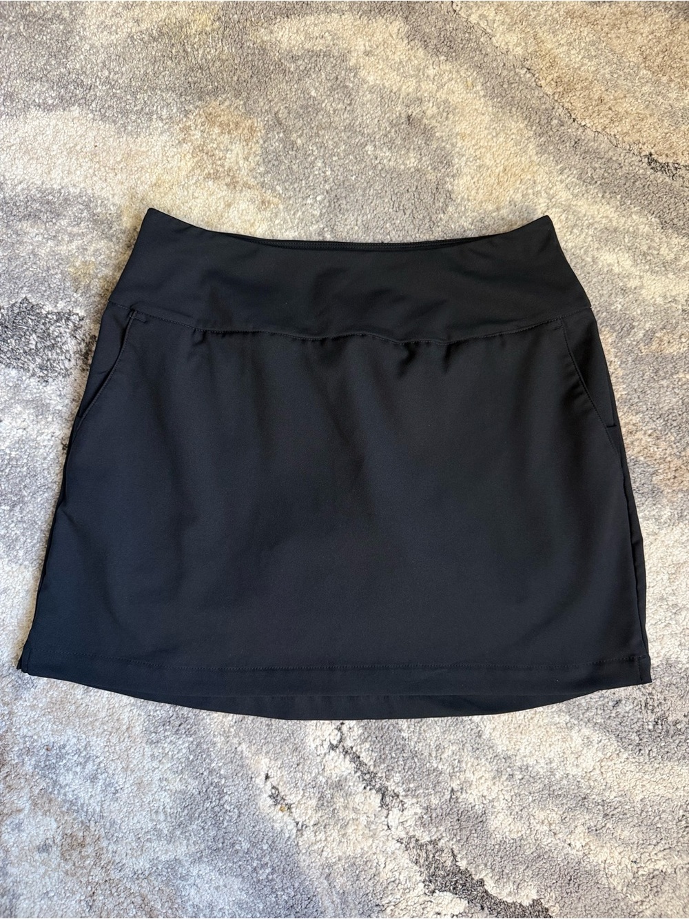 adidas Black Athletic Mini Skirt with Built-In Shorts